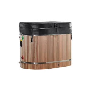 DCT-BO-50-PLPC-34_green_backview_with_cover_3x3_131f5323-23f4-404c-ae5a-bcf0bcb2ae58 DCT Oval Barrel Tub (50-P) Pacific Cedar - 3/4 IN-OUT without Motor