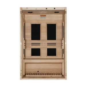 DYN-6215-05-FS_no_front_wallcopy-DONE Dynamic "Lucca" 2 Person Low EMF FAR IR Sauna DYN-6215-05