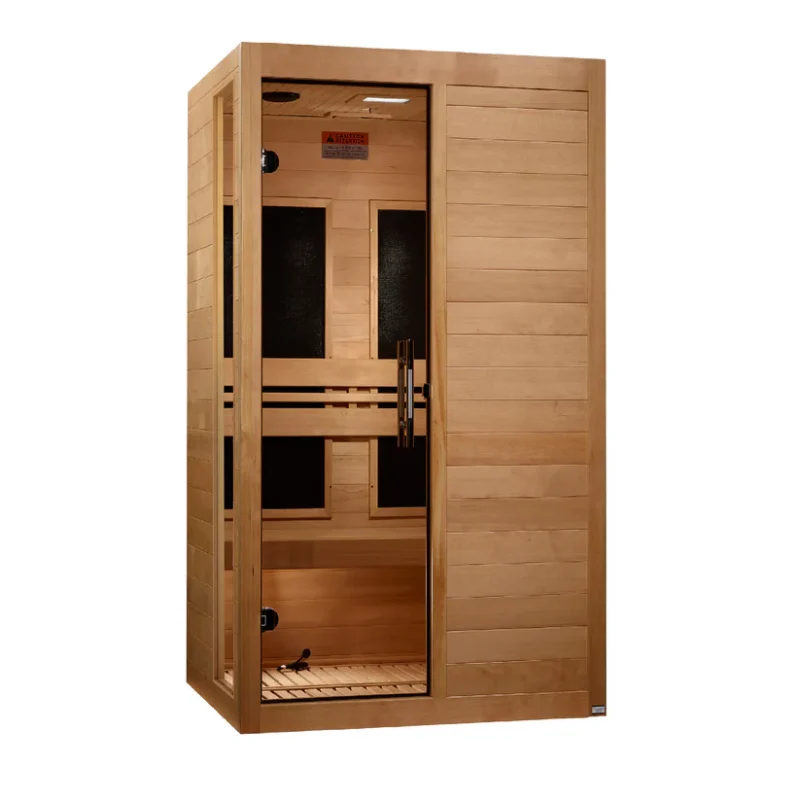 DYN-6215-05_1_-DONE Dynamic "Lucca" 2 Person Low EMF FAR IR Sauna DYN-6215-05