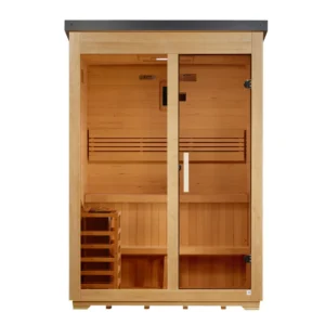 Golden Designs "Arlberg" 3 Person Traditional Outdoor Steam Sauna - Flat Roof GDI-8003-01