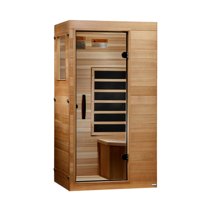 Dynamic "Milan" 1 Person (Compact) Ultra Low EMF FAR Infrared Sauna DYN-1101-01 Elite